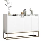 BHFFTHK Sideboard Kommode 120cm breit,Modernes Buffetschrank mit 4...