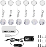Lightess 6er Schrankbeleuchtung LED Unterbauleuchten Neutralweiß...