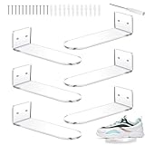 Torribaly 6 Pack Schwimmende Schuh Regale, Transparente Acryl Schuh...