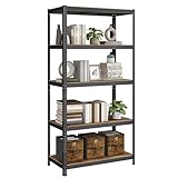 SONGMICS Standregal, Bücherregal, Lagerregal, 5 Ablagen,...