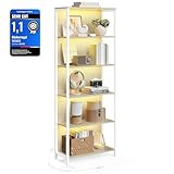 VASAGLE Bücherregal mit 6 Ebenen, Standregal mit Einstellbarer...