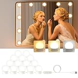 BokiHuk Schminktisch Beleuchtung 14 Dimmbar Birnes mit Adapter,...