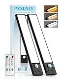 PZSUNLY Unterbauleuchte Küche LED mit Fernbedienung, 2 Stück Led...