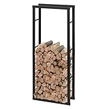Laneetal Kaminholzregal Innen Außen, 150x60x25cm, Brennholzregal aus...