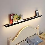 Modern LED Wandlampe Innen Dimmbar, 60Cm Schwarz Lange Streifen...