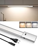 ALUSSO 60cm Unterbauleuchte küche LED Dimmbar, 3 Farbtemperatur...