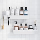 Kitsure Duschablage ohne Bohren - 2 Stück rostfreie Badezimmer...