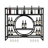 Hocomay Regal Metall Weinregal Hängend Flaschenregal, 100CM...