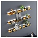 IEOWY Schwebendes Wandregal, 1 Stück Metall-Displayregal,...