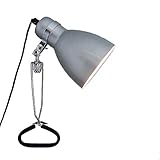 Dapo Klemmleuchte WORK Tisch-Schreibtisch-Lampe Metall silber Fassung...