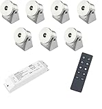 VBLED® 7er-Set 1W Mini Aufbaustrahler -Schwenkbar warmweiß Dimmbar...