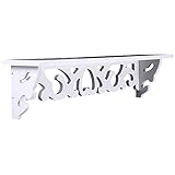 Yosoo Weiß Regal Shabby Chic Filigrane Stil Cut Out Design Wandregal,...