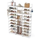 Vicye Schuhregal 10 Ebenen Schuhaufbewahrung, DIY Schuhablagen aus...