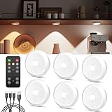 USB Aufladbar LED Spots Akku mit Fernbedienung, 2400mAh...