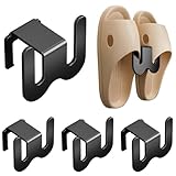 Lunaanda Schuhhalter Wand,4 Stück Pantoffelregale,Wandmontage...