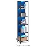 VASAGLE Bücherregal mit 6 Ebenen, Standregal mit Einstellbarer...