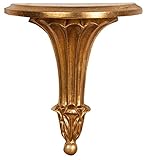Biscottini Wandregal | Barock-Holzregal 23 x 21 x 11 cm | Küchenregal...