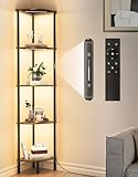 OUTONLIFE LED Stehlampe mit Regal, 3 Farbtemperaturen, Dimmbar mit...