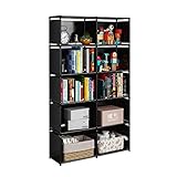 JIUYOTREE Bücherregal mit 10 Fächern würfelregal aufbewahrungsregal...