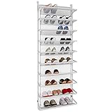 TZAMLI Schuhregal über der Tür mit 10 Ebenen, Hängend Schuhschrank...
