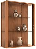 VCM Wandvitrine Sammelvitrine Wand Vitrine Regal Schrank Glas...