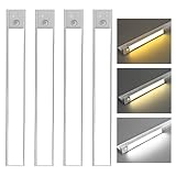 4 Stück Schrankbeleuchtung Led, Schranklicht mit Bewegungsmelder,...