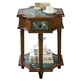Couchtisch Vintage-Nachttisch, Beistelltisch aus Holz, antiker...