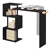 WOLTU Bartisch Stehtisch Bistrotisch Bartheke Tresentisch, mit 3...