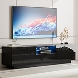 KZNGK TV-Ständer mit LED-Beleuchtung, geeignet für TV-Geräte bis zu...