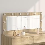 ZQQLVOO LED Kosmetikspiegel mit Beleuchtung Sonoma Eiche Wandspiegel...