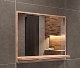HAJDUK FURNITURE Badspiegel mit Ablage Sonoma-Eiche - H:50 x B: 60 cm...