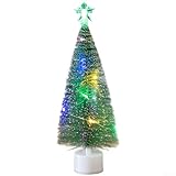 MoSundi Künstlicher Mini-Baum mit mehrfarbigen LED-Lichtern,...