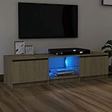 TV-Regal Fernsehschrank mit LED Beleuchtung, Sideboard Wohnzimmer...