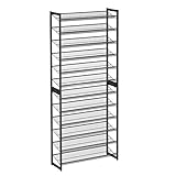SONGMICS Schuhregal mit 12 Ebenen, Schuh-Organizer, aus 2 stapelbaren...