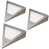 kalb | LED Unterbauleuchten Dreieck mit Sensor - Dimmer Einbaustrahler...
