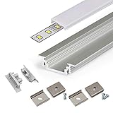 GROOVE LED Einbauprofil 2 m – Aluminiumprofil eloxiert für...