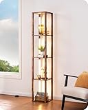 EDISHINE Stehlampe mit Regal Dimmbar, 3 Farbtemperaturen, 20W 1530...