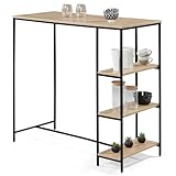 IDMarket - Bartisch Detroit für 2 bis 4 Personen, industrielles...