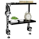 PUTORSEN 15 Zoll Clamp-on Schreibtisch Organizer, 2 Tier Schreibtisch...