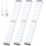 VCY Unterschrankbeleuchtung mit Bewegungsmelder - Kabellose LED...