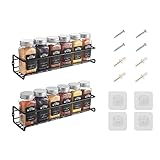 LXUDN Rocneuna 2-Teiliges Set Gewürzregal Wand Ohne Bohren,...