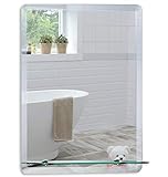 Schöner rechteckiger Badezimmerspiegel mit Ablage, modern und...