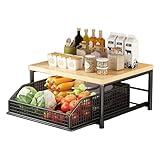 Renopfect Küchenregal Arbeitsplatte 2 Etagen Küchen Organizer Mit...