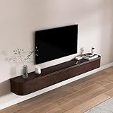 LED-TV-Ständer zur Wandmontage, 180 cm, Nussbaum,...