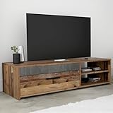 Forte PACO TV-Schrank 120, modernes Lowboard mit 1 Klappe, TV-Rack,...