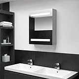 LED Bad Spiegelschrank Badezimmerspiegel mit Beleuchtung, Wandschrank...