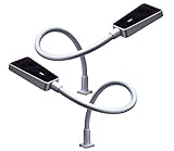 kalb | LED Bettleuchte dimmbar silbergrau Hochglanz schwarz -...