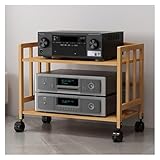 HiFi Rack AV-Regal – 2-stöckiger Medienschrank für Spielekonsolen...