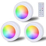 RGB Spots Batteriebetrieben Mit Fernbedienung: 16 Farbwechsel...