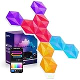 Smart Hexagon LED Panel, Large LED-Wandleuchten mit RGB-IC, DIY...